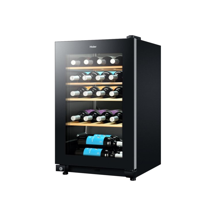 Refurbished Haier WS30GA 30 Bottle Single Zone Wine Cooler Black