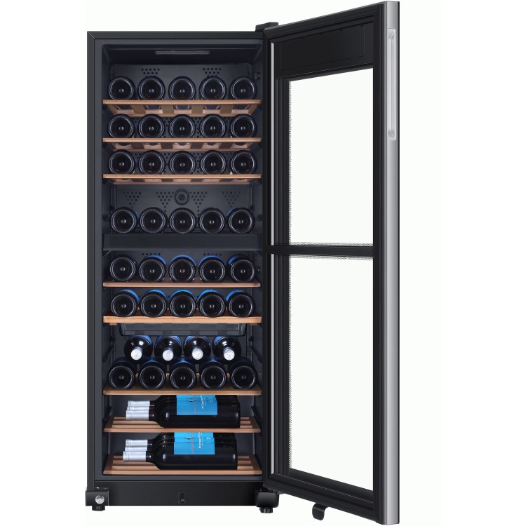 GRADE A1 - Haier WS53GDA 53 Bottle Dual Zone Wine Cooler - Black