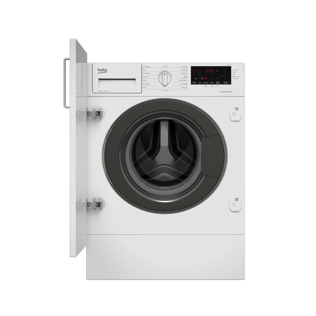 Refurbished Beko WTIK86151F Integrated 8KG 1600 Spin Washing Machine