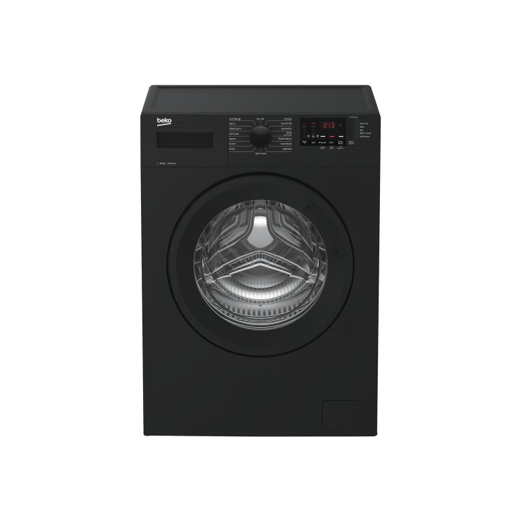 Refurbished Beko WTK104121A Smart Freestanding 10KG 1400 Spin Washing Machine Black