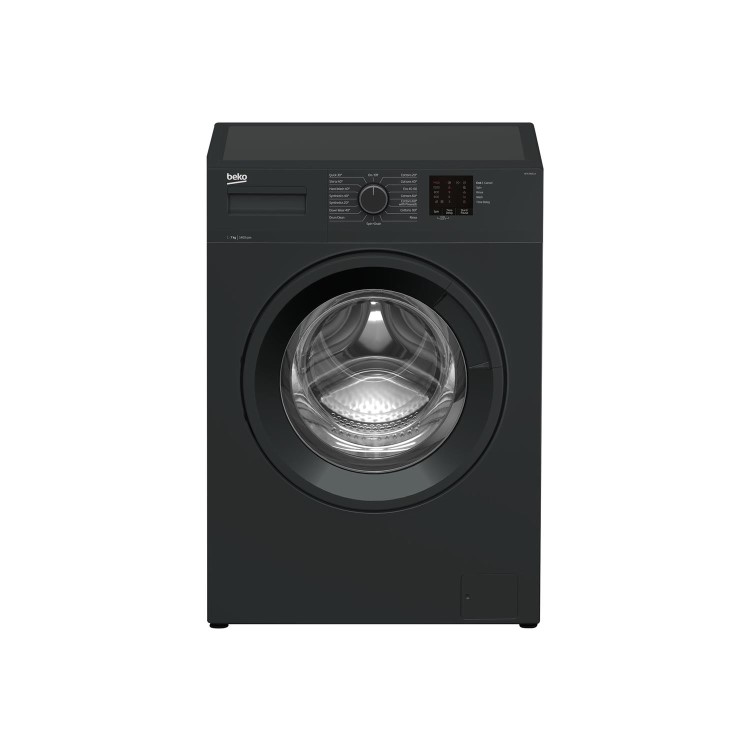 Refurbished Beko WTK74011A Freestanding 7KG 1400 Spin Washing Machine Black