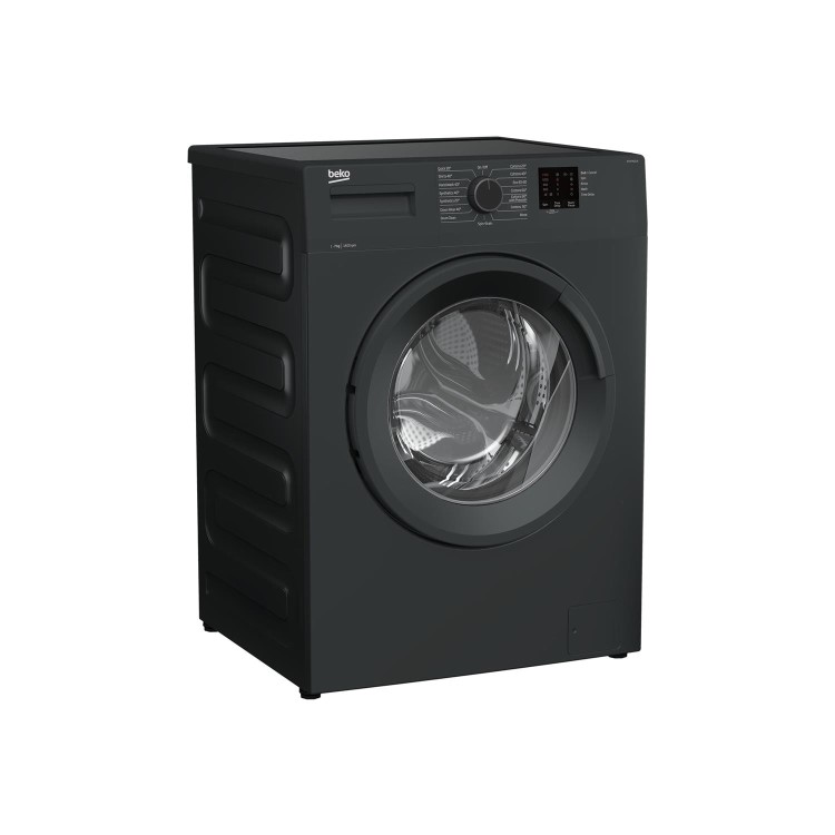 Refurbished Beko WTK74011A Freestanding 7KG 1400 Spin Washing Machine Black