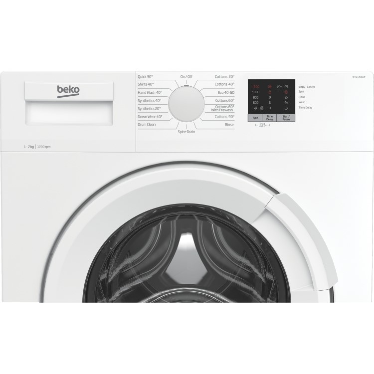 Refurbished Beko WTL72051W Freestanding 7KG 1200 Spin Washing Machine White