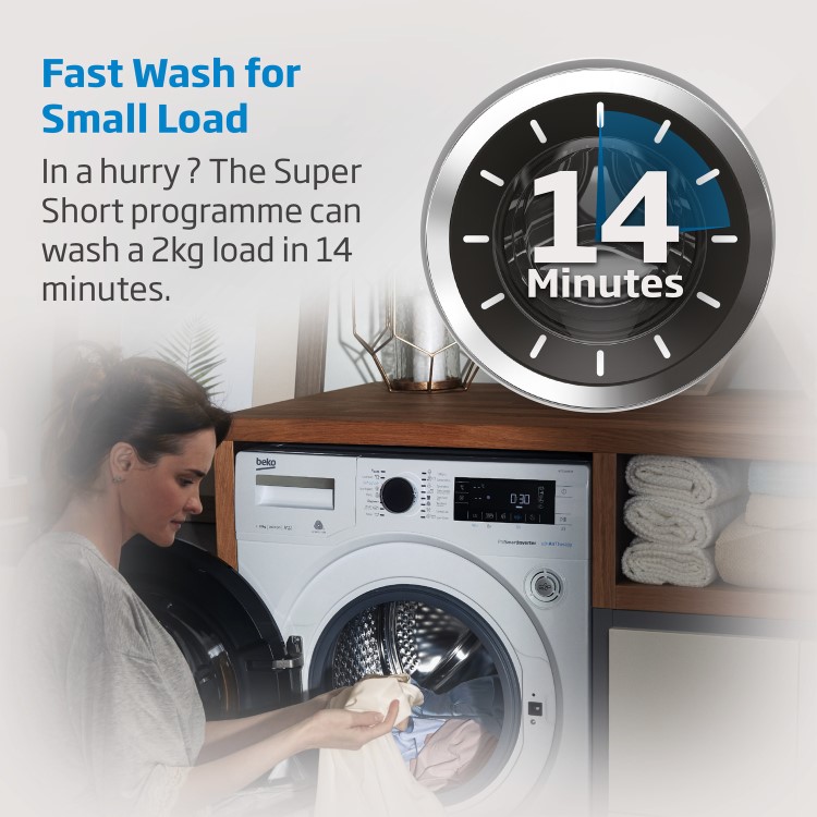 Beko 7kg 1400rpm Washing Machine - White
