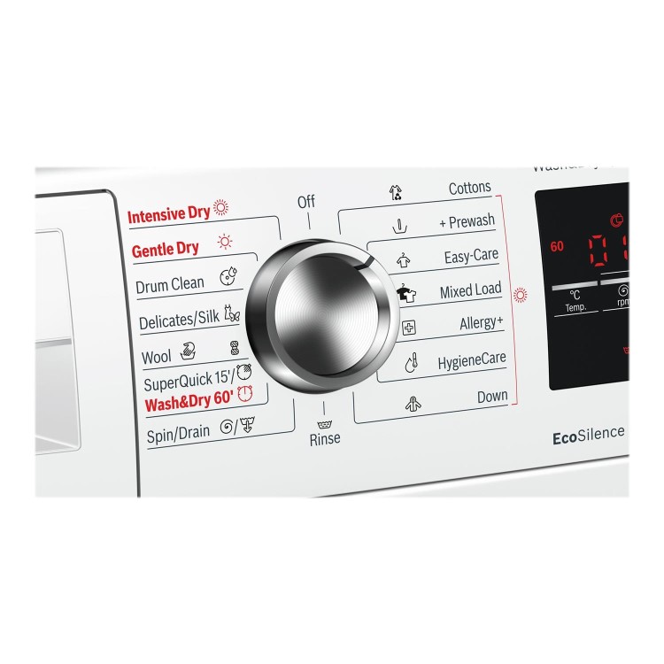 Refurbished Bosch Serie 6 WVG30462GB Freestanding 7/4KG 1500 Spin Washer Dryer White