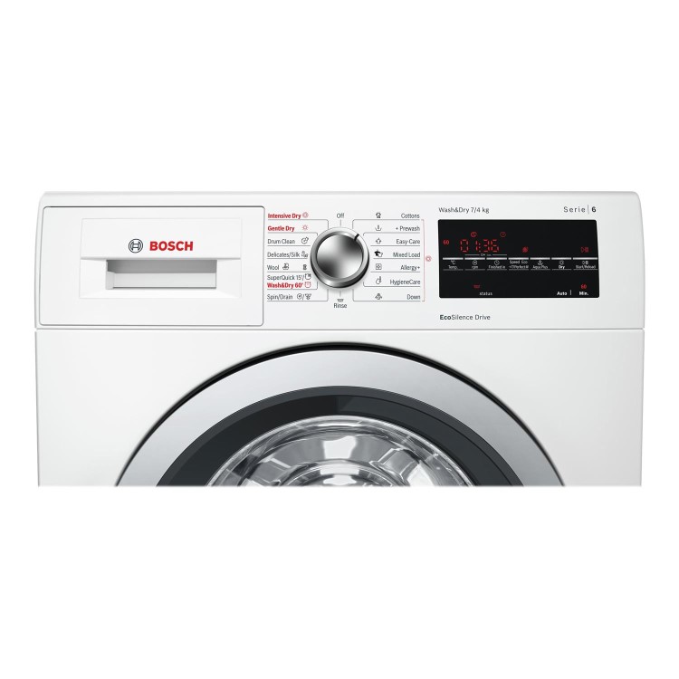 Refurbished Bosch Serie 6 WVG30462GB Freestanding 7/4KG 1500 Spin Washer Dryer White
