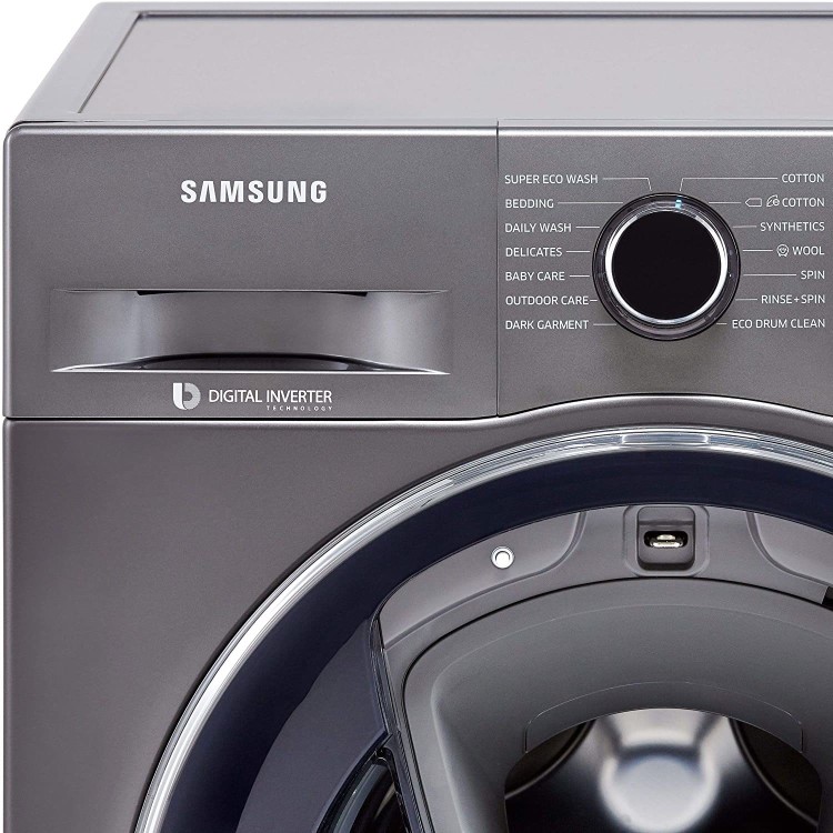 Refurbished Samsung WW80K5413UX Freestanding 8KG 1400 Spin Washing Machine Graphite