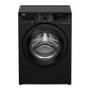 Refurbished Beko WX840430B Freestanding 8KG 1400 Spin Washing Machine Black