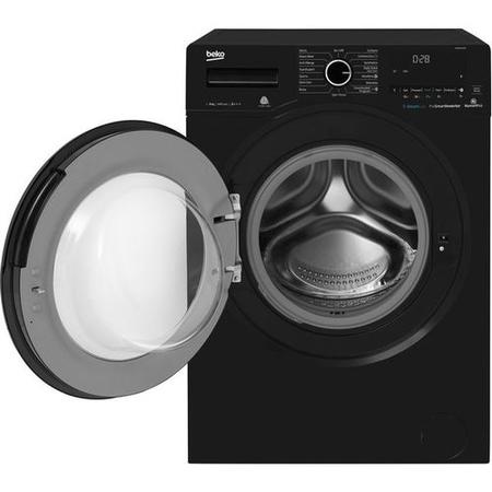Refurbished Beko WX840430B Freestanding 8KG 1400 Spin Washing Machine Black