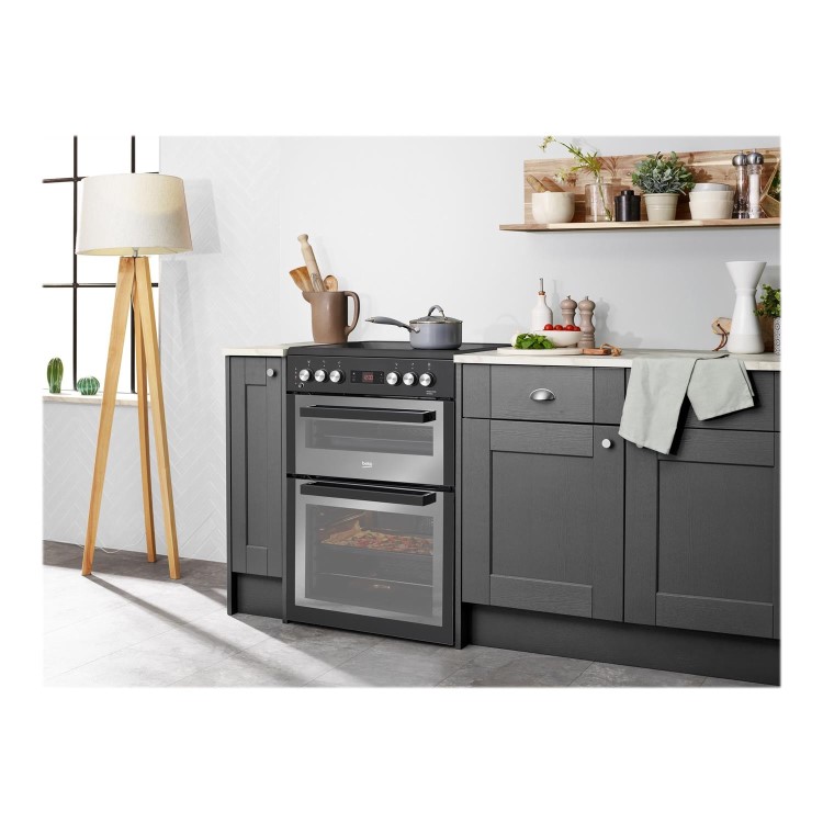 Refurbished  Beko Pro XDCS663MT 60cm 4 Zone Electric Ceramic Cooker