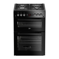 Refurbished Beko Pro XDG621K 60cm Gas Cooker Black