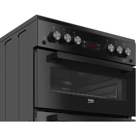 Refurbished Beko Pro XDG621K 60cm Gas Cooker Black