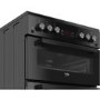 Refurbished Beko Pro XDG621K 60cm Gas Cooker Black
