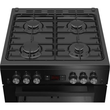 Refurbished Beko Pro XDG621K 60cm Gas Cooker Black