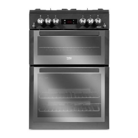 Refurbished Beko XDVG674MT 60cm 4 Burner Gas Cooker Graphite