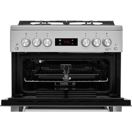 Refurbished Beko XDVG675SM 60cm Double Oven 4 Burner Gas Cooker
