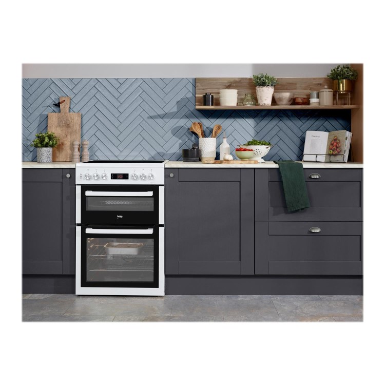 Refurbished Beko XTC653W 60cm Electric Ceramic Cooker