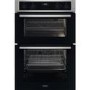 Refurbished Zanussi Series 20 ZKCNA4X1 Double Built In Electric Oven with Catalytic Cleaning Stainless Steel