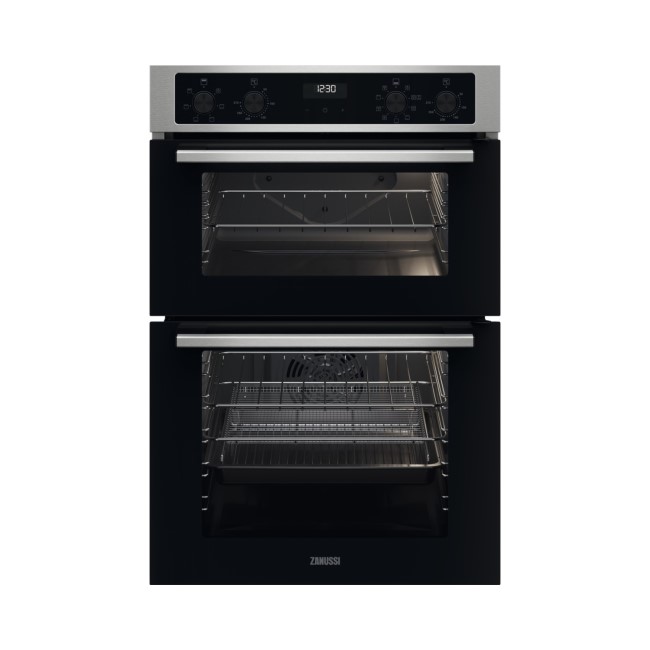 Refurbished Zanussi Series 20 Built-in Double Oven with Catalytic Cleaning - Stainless Steel