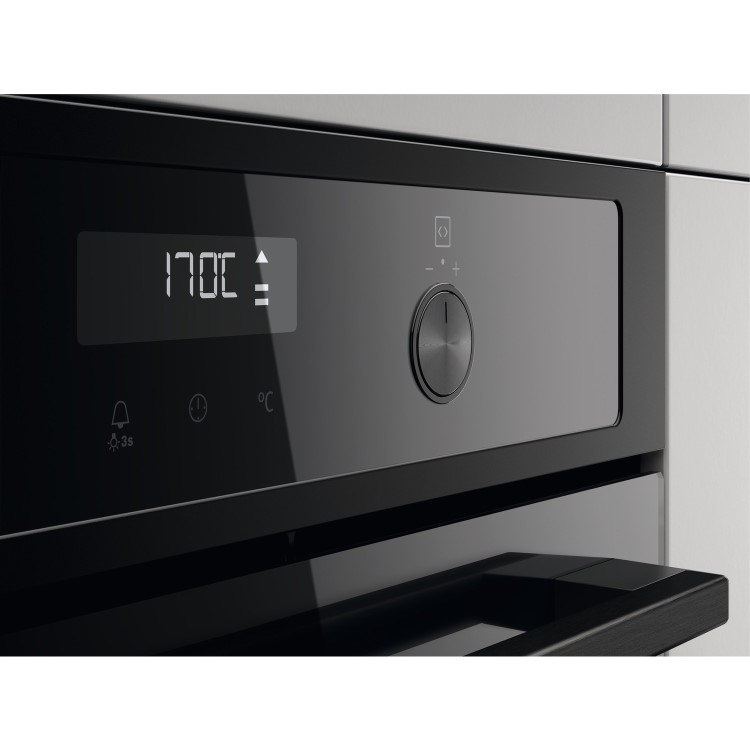 Zanussi Series 20 FanCook Electric Single Oven with PlusSteam- Black