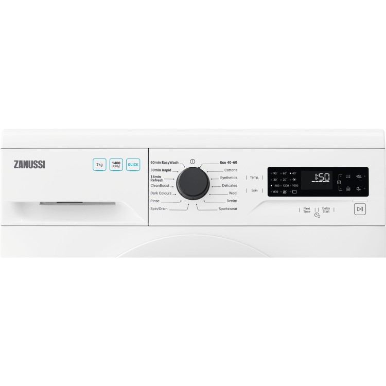 GRADE A1 - Zanussi 7kg 1400rpm Washing Machine - White