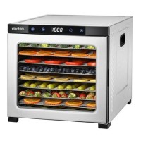 Refurbished electriQ Commercial Style Digital Food Dehydrator & Dryer with 10 Shelves and 48 Hour Timer