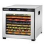 Refurbished electriQ eiQ10DDSS Commercial Style Digital Food Dehydrator & Dryer with 10 Shelves and 48 Hour Timer Stainless Steel