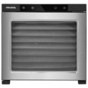 eiQ10DDSS electriQ Commercial Style Digital Food Dehydrator & Dryer with 10 Shelves and 48 Hour Timer - Stainless Steel
