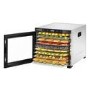 Refurbished electriQ eiQ10DDSS Commercial Style Digital Food Dehydrator & Dryer with 10 Shelves and 48 Hour Timer Stainless Steel