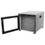 Refurbished electriQ eiQ10DDSS Commercial Style Digital Food Dehydrator & Dryer with 10 Shelves and 48 Hour Timer Stainless Steel