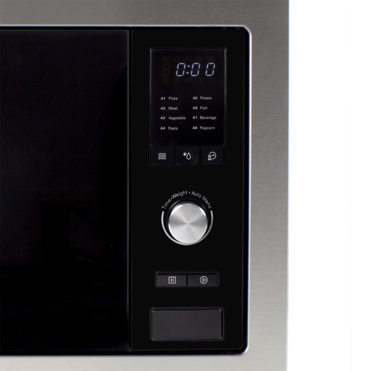 electriQ Built-In 900W Microwave - Stainless Steel