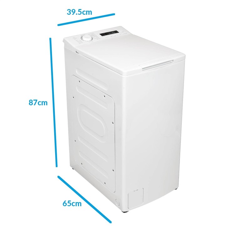 Refurbished electriQ eiQWMTL75 Freestanding 7.5KG 1200 Spin Washing Machine White