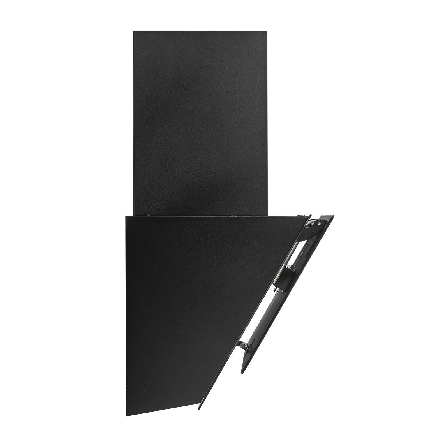 electriQ 60cm Angled Cooker Hood with Hand Gesture Sensor Black