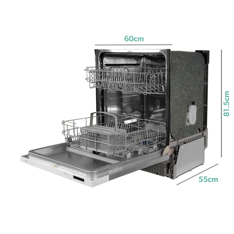 Refurbished electriQ eq60dwint 12 Place Fully Integrated Dishwasher