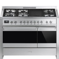 Smeg A3-81 Opera 120cm Duel Fuel Range Cooker - Stainless Steel & Eclipse Glass
