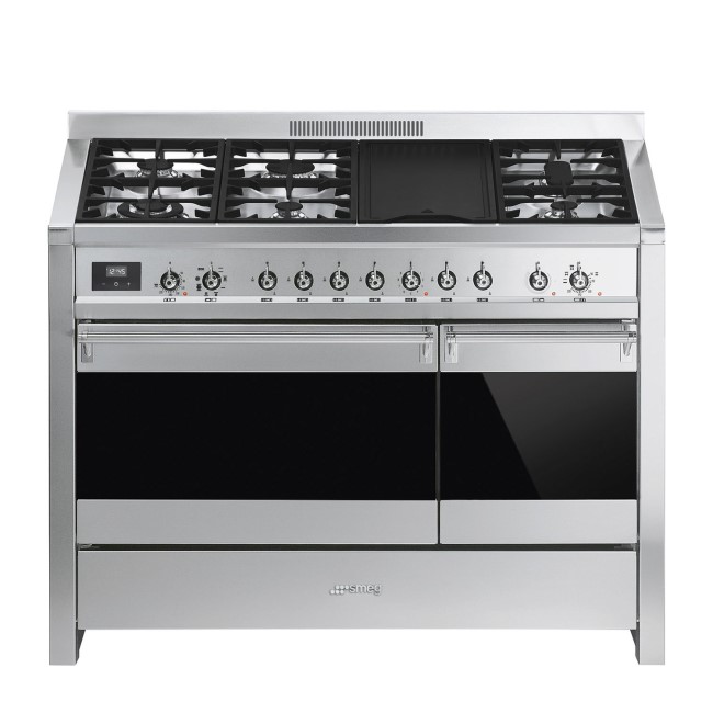 Smeg A3-81 Opera 120cm Duel Fuel Range Cooker - Stainless Steel & Eclipse Glass