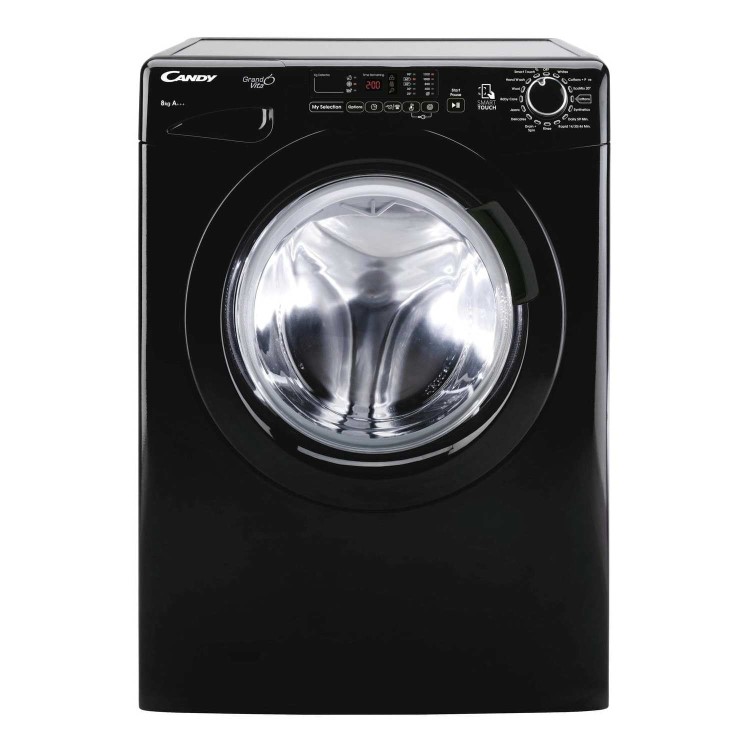 Refurbished Candy Grand'O Vita GVO1482DB3B Smart Freestanding 8KG 1400 Spin Washing Machine Black