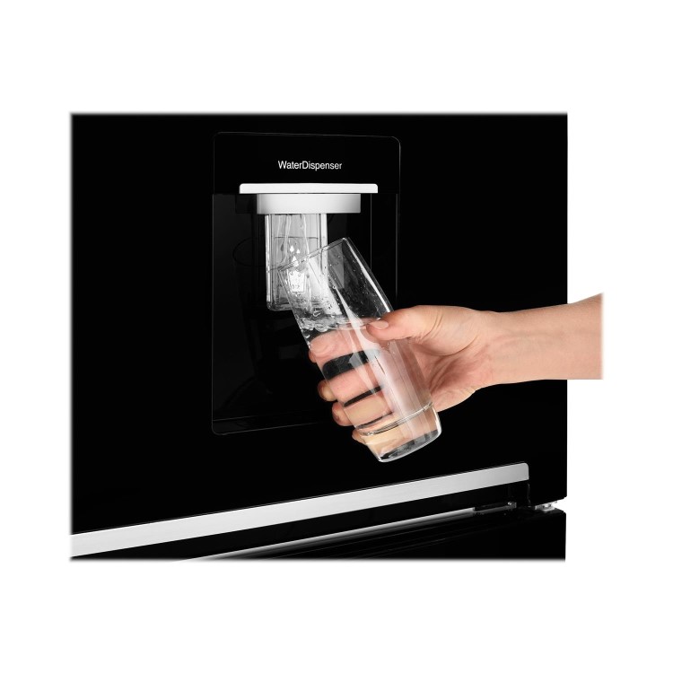 Refurbished Beko CSG3582DB Freestanding 284 Litre 50/50 Fridge Freezer Black