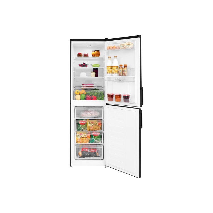 Refurbished Beko CSG3582DB Freestanding 284 Litre 50/50 Fridge Freezer Black