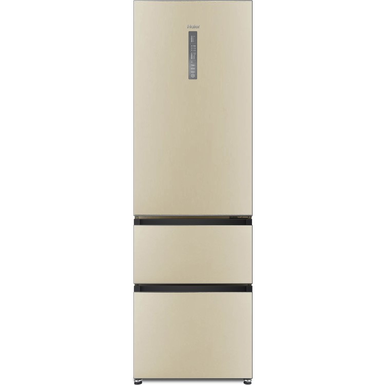 Haier A3FE635CCJ 3-door Freestanding Fridge Freezer With Pull-out Freezer Drawers - Cream