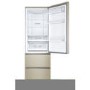 Haier A3FE635CCJ 3-door Freestanding Fridge Freezer With Pull-out Freezer Drawers - Cream