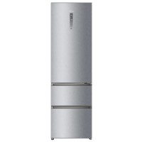 Haier A3FE737CMJ 350 Litre Freestanding Fridge Freezer 60/40 Split Frost Free 59.5cm Wide - Stainless Steel