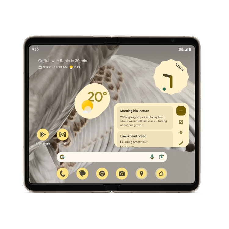 Refurbished Google Fold Porcelain 7.6" 256GB 5G Unlocked & SIM Free Smartphone