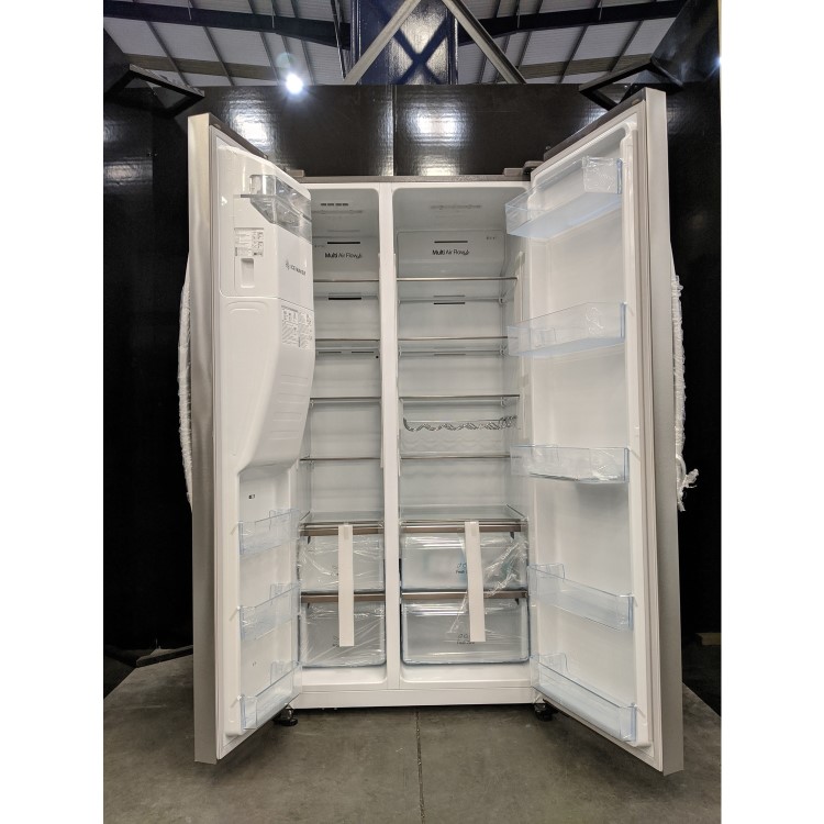 Refurbished Hisense RS694N4IIF Freestanding 562 Litre American Fridge Freezer