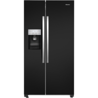 Refurbished Hisense RS696N4IB1 Freestanding 535 Litre 50/50 Frost Free Fridge Freezer Black Refurbished Hisense RS696N4IB1 Freestanding 535 Litre 50/50 Frost Free Fridge Freezer Black