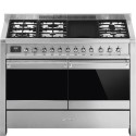 A4-81 Smeg Opera 120cm Dual Fuel Range Cooker with Electric Griddle - Stainless Steel