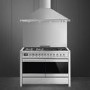 Refurbished Smeg Opera 120cm Dual Fuel Range Cooker with Electric Griddle Stainless Steel