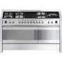 GRADE A2 - Light cosmetic damage - Smeg A5-8 Opera Dual Cavity 150cm Dual Fuel Range Cooker with Electric Griddle - Stainless Steel