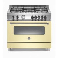 Bertazzoni A905MFECRE Master Series 90cm Dual Fuel Range Cooker - Matt Cream