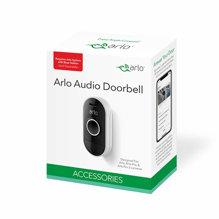 Arlo Audio Doorbell - Black & White